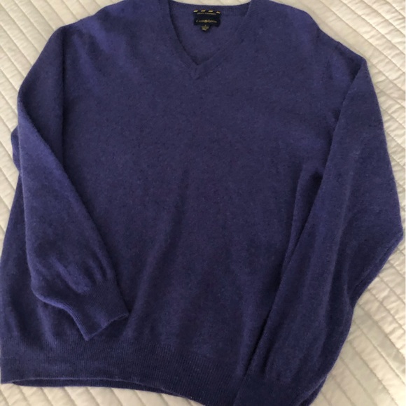 ESTATE CASHMERE sweater men’s large Club Room purple - Picture 4 of 6